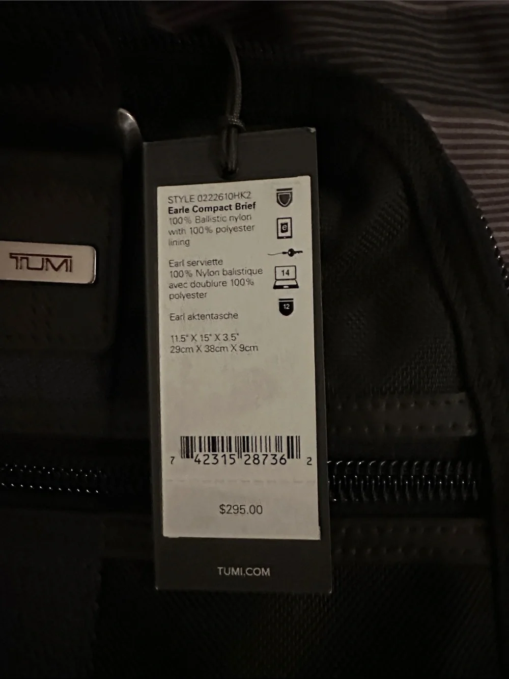 Bravo leather black and brown business bag